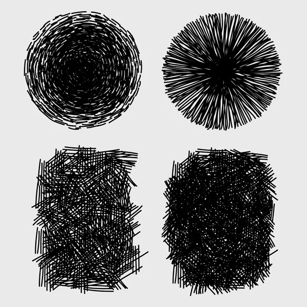 Hand drawn sketches rough hatching grunge texture. vector illustration — Stock Vector