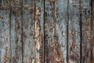 Old damaged wooden wall or fence aged and weathered. clipart