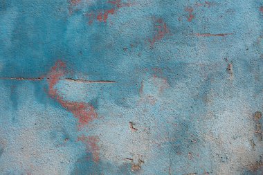 sokak yaşlı çimento eski paslı zor grunge taş mavi duvar doku arka plan harap