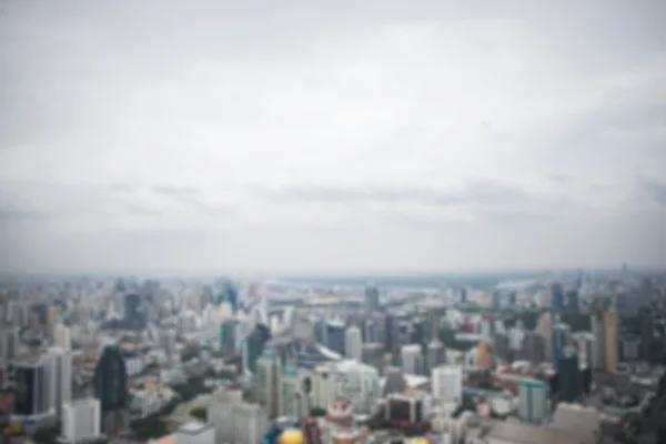 Vista aérea panorámica gran ciudad ciudad borrosa fondo — Foto de Stock