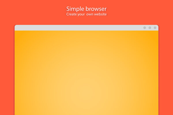 Простое окно браузера создать сайт на красном фоне
