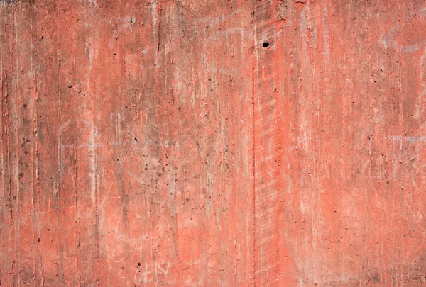 Red old vintage aged cement street rusty grunge rough wall surface background. — Stock Photo, Image