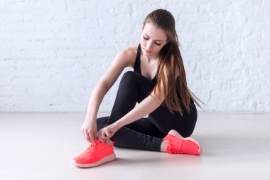 Spor aletleri bağlama sportif etkin kız ayakkabı kravat ayakkabı bağcığı