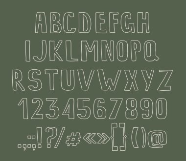 Harfler, sayılar ve noktalama işaretleri yazın