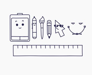 Vektör Lineer grafik tasarım