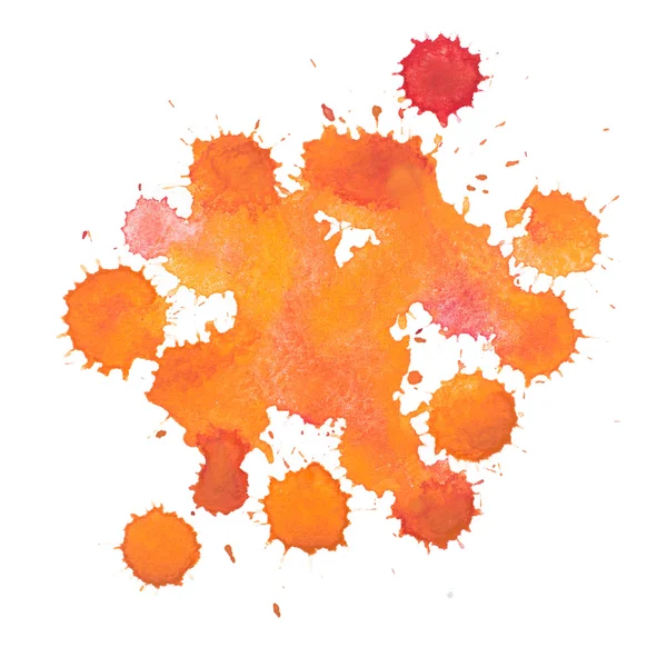 Abstrakte Aquarellfarbe Aquarell von Hand gezeichnet bunte Splatterflecken — Stockfoto