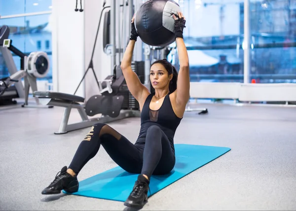 Edzhet a fitnesz nő — Stock Fotó