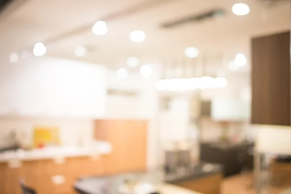 Background blur image of kitchen — Stock Photo, Image