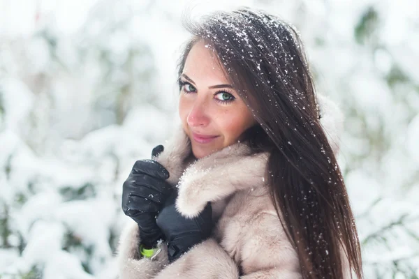 Güzel kış portresi — Stok fotoğraf