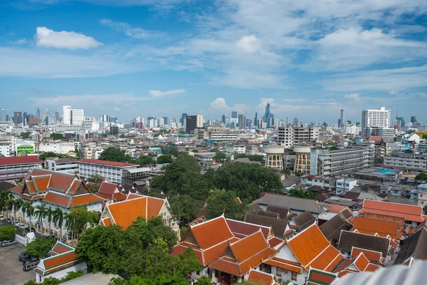 Vista aérea panorámica gran ciudad — Foto de Stock