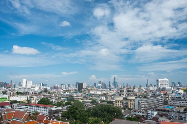 Vista aérea panorâmica cidade grande — Fotografia de Stock