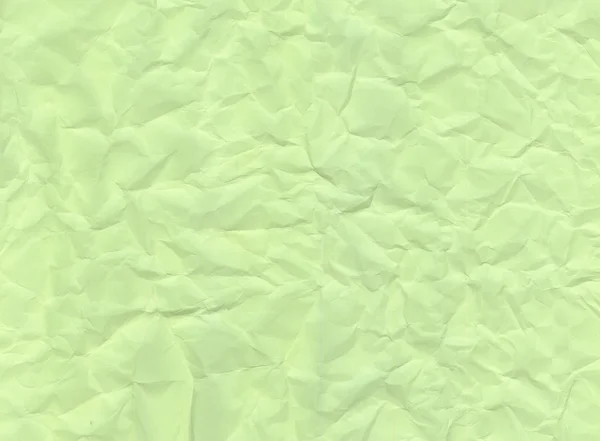 Konsistens av skrynkligt gröna papper. — Stockfoto