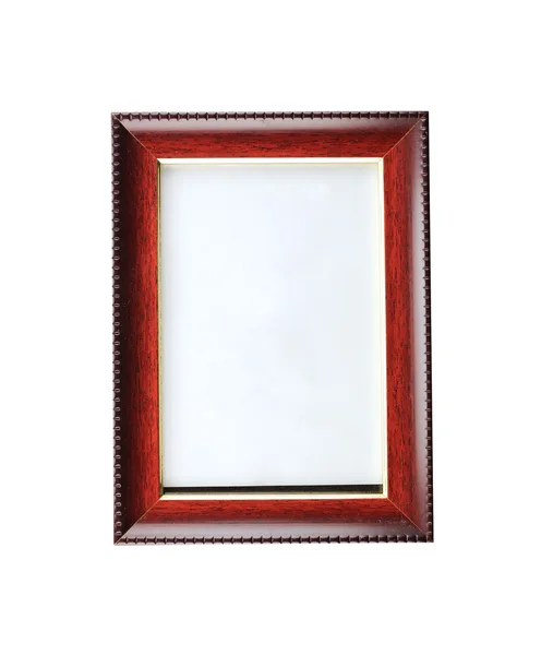 Modern wooden picture frame isolated. — Stock Photo, Image