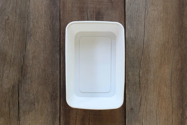 White plastic bowl. — Stock Photo, Image