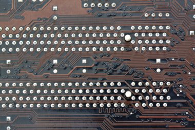 kahverengi elektronik arka plan bilgisayar mainboard.