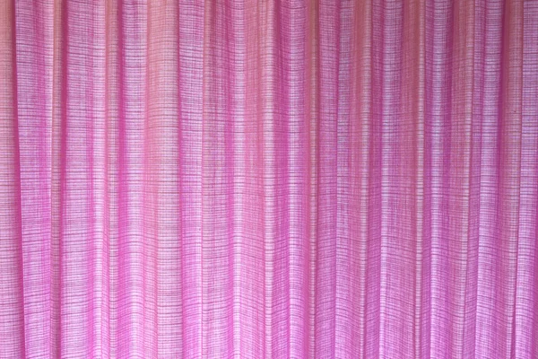 ピンクのカーテンし、生地の網目模様があります。. — ストック写真