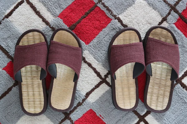 Freizeitschuhe oder Hausschuhe für zu Hause. — Stockfoto