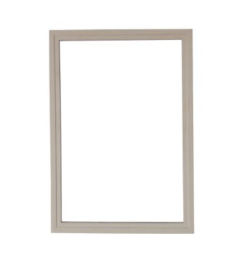 Vintage eski resim çerçevesinin beyaz arka plan üzerinde izole.