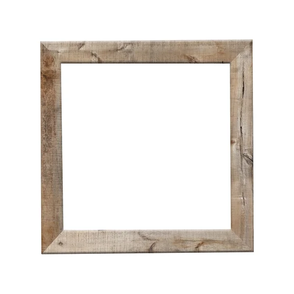 Old wooden frame isolated. — Stock Photo, Image