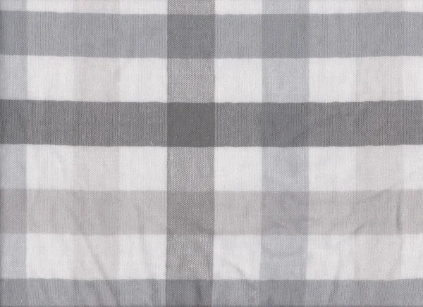 Grijze stof textuur van textiel schotten patroon. — Stockfoto