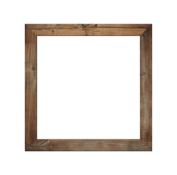 Old wooden frame isolated. — Stock Photo, Image