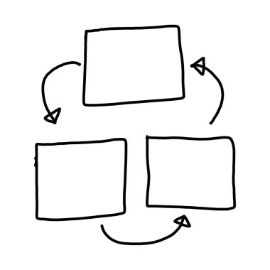 Girişi için grafik semboller geometrik şekiller grafik el çekilmiş