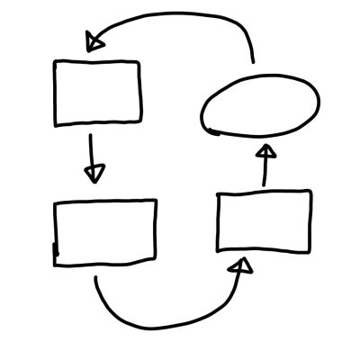 Girişi için grafik semboller geometrik şekiller grafik el çekilmiş
