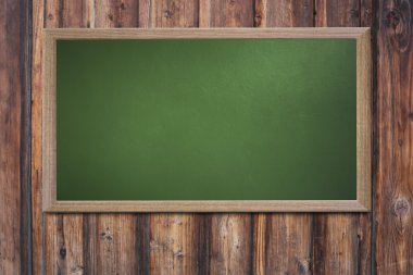 Eski okul blackboard bir grunge duvara boş ve metin girebilirsiniz 