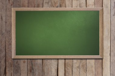 Eski okul blackboard bir grunge duvara boş ve metin girebilirsiniz 