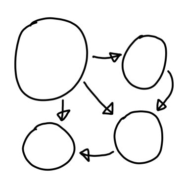 Girişi için grafik semboller geometrik şekiller grafik el çekilmiş