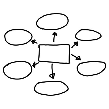 Girişi için grafik semboller geometrik şekiller grafik el çekilmiş