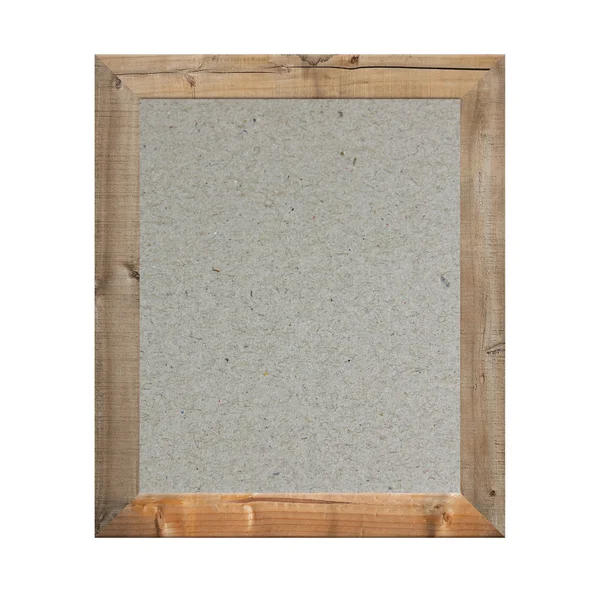 Antiguo marco de madera aislado y tienen fondo de papel marrón . —  Fotos de Stock