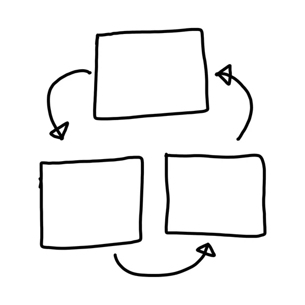 Hand drawn a graphics symbols geometric shapes graph to input in — Stock Photo, Image