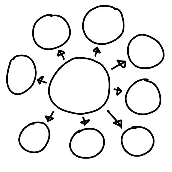 Ручной рисунок графических символов геометрические фигуры график для ввода в — стоковое фото