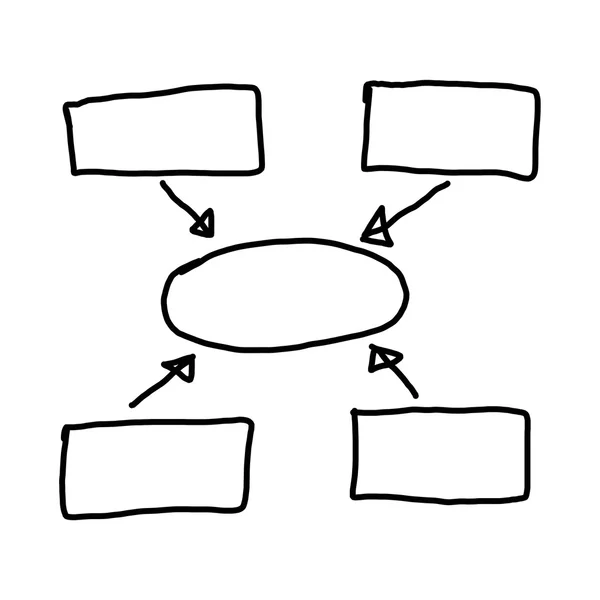 Hand drawn a graphics symbols geometric shapes graph to input in — Stock Photo, Image