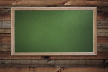 Eski okul blackboard bir grunge duvara boş ve metin girebilirsiniz 