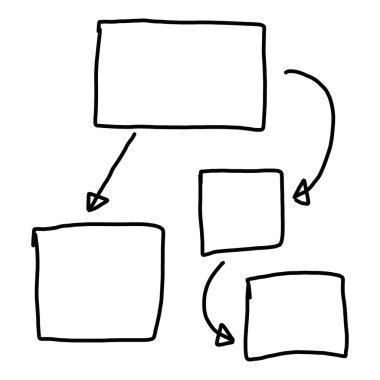 Girişi için grafik semboller geometrik şekiller grafik el çekilmiş
