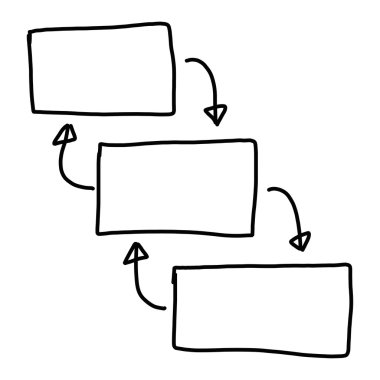 Girişi için grafik semboller geometrik şekiller grafik el çekilmiş