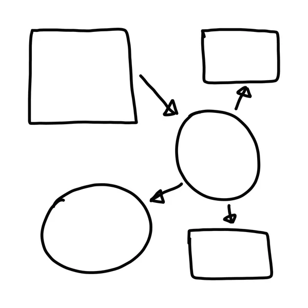 手書き入力にグラフィック シンボル図形グラフ — ストック写真