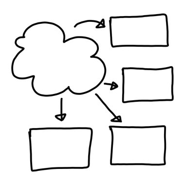 Girişi için grafik semboller geometrik şekiller grafik el çekilmiş