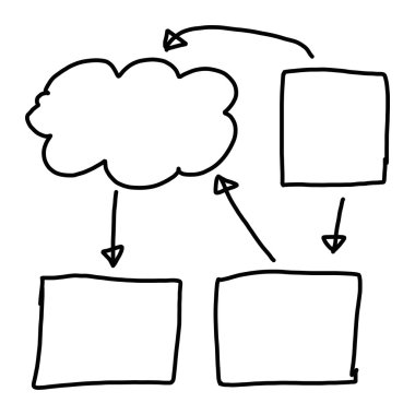 Girişi için grafik semboller geometrik şekiller grafik el çekilmiş
