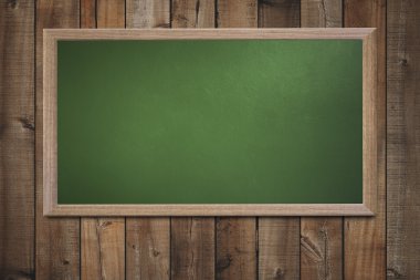 Eski okul blackboard bir grunge duvara boş ve metin girebilirsiniz 