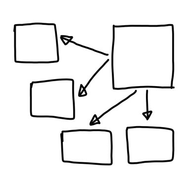 Girişi için grafik semboller geometrik şekiller grafik el çekilmiş