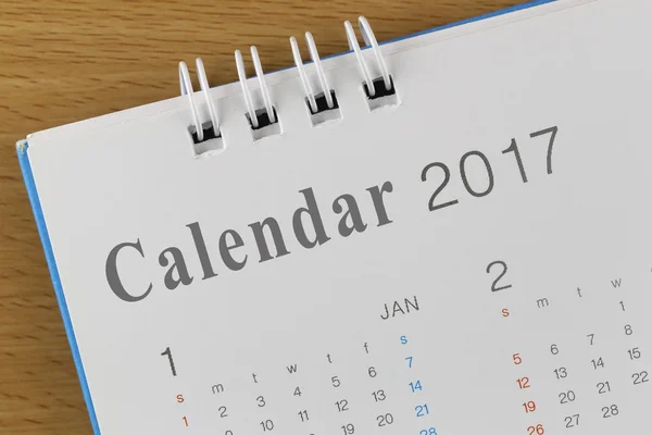 Immagine mostra il testo sul calendario nel 2017 anno . — Foto Stock
