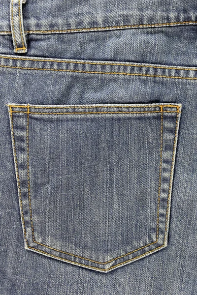 Rear pocket of jeans. — Stock Photo, Image