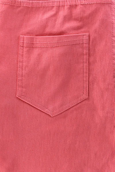 Rear pocket of pink jeans. — Stock Photo, Image
