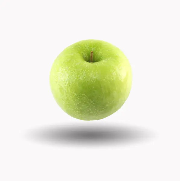 Pomme verte isolée sur fond blanc. — Photo