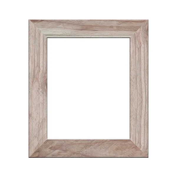 Oude houten frame geïsoleerd. — Stockfoto