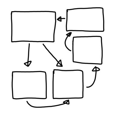Girişi için grafik semboller geometrik şekiller grafik el çekilmiş