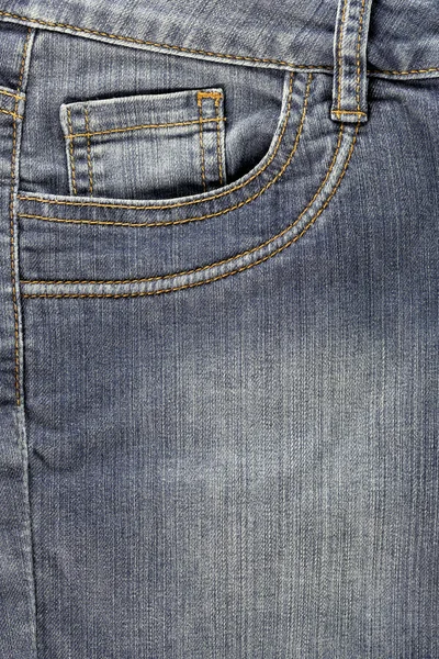 Vordertasche der Jeans. — Stockfoto